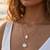 Fashion gold plated anti tarnish layered pendant necklace for women & girls stylish necklace fashion jewellery
