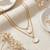 Fashion gold plated anti tarnish layered pendant necklace for women & girls stylish necklace fashion jewellery