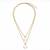 Fashion gold plated anti tarnish layered pendant necklace for women & girls stylish necklace fashion jewellery