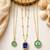 Fashion anti tarnish gold plated 3 layered necklace combo set for women and girls