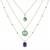 Fashion anti tarnish gold plated 3 layered necklace combo set for women and girls