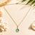 Fashion gold plated anti tarnish floral pendant necklace with faux pearl for women & girls stylish fashion jewellery