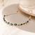 Fashion gold plated anti tarnish multicolor crystal tennis necklace for women & girls stylish fashion jewellery