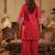 Pink embroidered cotton kurta trouser set