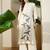 White printed cotton kurta trouser set