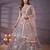 Mesmerizing Lavender Thread and Multiple Sequins Embroidered Soft Net Indian Ethnic lehenga