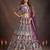 Mesmerizing Wine Thread and Multiple Sequins Embroidered Soft Net Indian Ethnic lehenga
