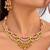 gold-plated copper multicolour kundan choker necklace set