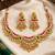 gold-plated copper multicolour kundan choker necklace set