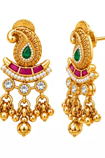 gold-plated copper multicolour kundan choker necklace set