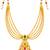 gold-plated copper multicolour layered necklace set