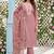 Dusty pink designer modal cotton printed salwar suit