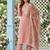 Peach designer modal cotton printed salwar suit