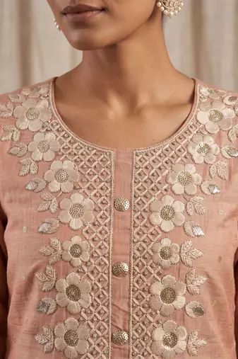 Peach designer modal cotton printed salwar suit