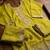 Lime green premium chinon top palazzo dupatta set