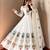 Off white designer party wear gown pant & dupatta set