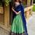 Fabulous Pista Green Zari Weaving Silk Mehendi Wear Half Saree Lehenga