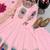 Pink  designer party wear gown pant & dupatta set
