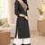 Traditional indian wear rayon fabric bandhani printed embroidery work kurta with palazzo