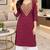 Traditional indian wear rayon fabric bandhani printed embroidery work kurta with palazzo