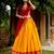 Beautiful Yellow Zari Weaving Silk Event Wear Half Saree Lehenga