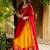 Beautiful Yellow Zari Weaving Silk Event Wear Half Saree Lehenga