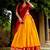 Beautiful Yellow Zari Weaving Silk Event Wear Half Saree Lehenga