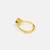 Gold plated kundan pink ring