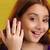 Gold plated kundan pink ring