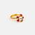 Gold plated kundan gold ring