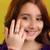 Gold plated kundan pink ring