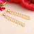 Gold plated kundan white pearl tassel earrings