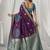 wine soft silk blend with fancy pom pom detailing festive wear saree