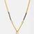 Gold plated kundan white beaded mangalsutra
