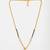 Gold plated kundan white beaded mangalsutra
