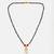 Gold plated kundan beaded red stone mangalsutra