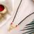 Gold plated kundan red stone mangalsutra