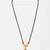 Gold plated kundan red stone mangalsutra
