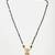 Gold plated kundan green stone mangalsutra
