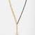 Gold plated kundan beaded white stones chain mangalsutra