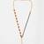 Gold plated kundan red stone mangalsutra