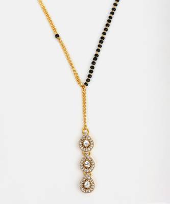 Gold plated kundan mangalsutra 2