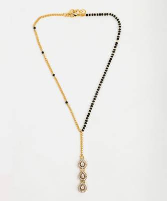 Gold plated kundan mangalsutra 4