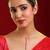 Gold plated kundan red stone mangalsutra