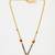 Gold plated kundan chain mangalsutra