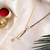 Gold plated kundan teal green mangalsutra