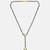 Gold plated kundan green mangalsutra