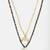 Gold plated kundan pearl chain layered mangalsutra