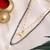 Gold plated kundan pearl chain layered mangalsutra