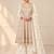 Off white heavy georgette embroidered suit se